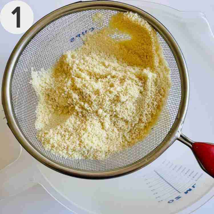 Step 1 to make this recipe: Sift flour.