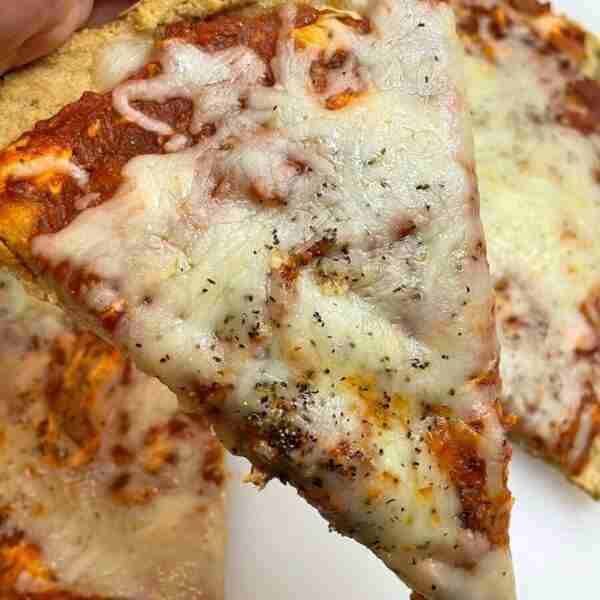 Gluten-Free Pizza Margarita on an almond flour crust
