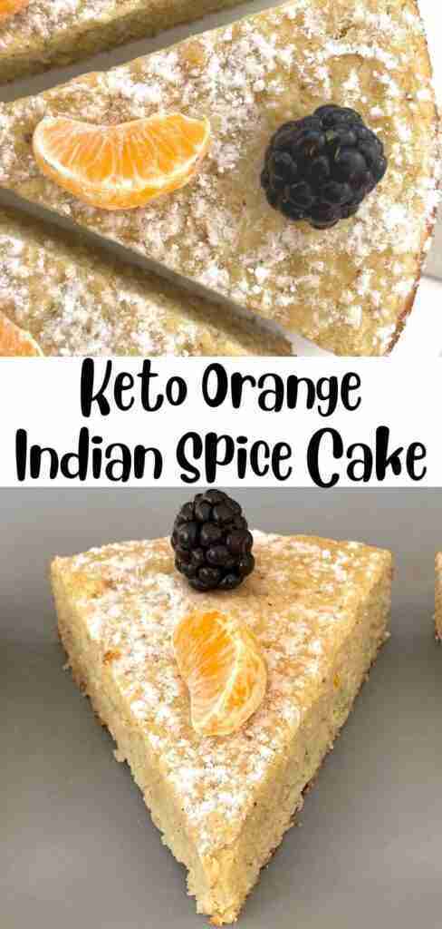 Keto Orange Indian Spice Cake