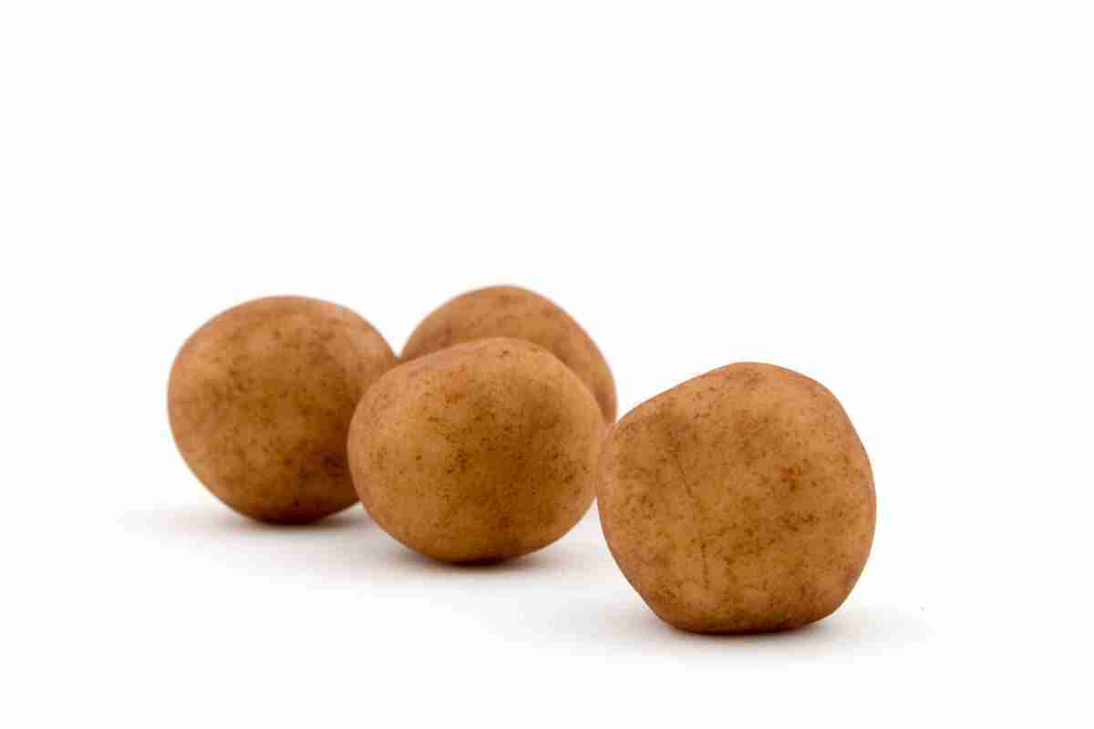 Marzipan potatoes which are marzipan rolled in cocoa powder so they look like small potatoes.
