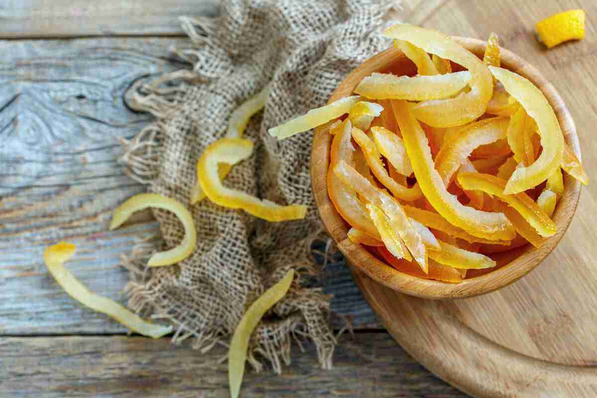 Candied lemon and orange peels.