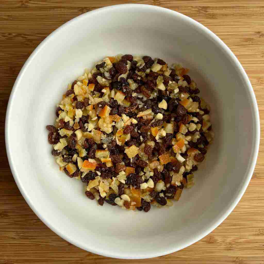 The first step to make Christstollen as it's called in German.
