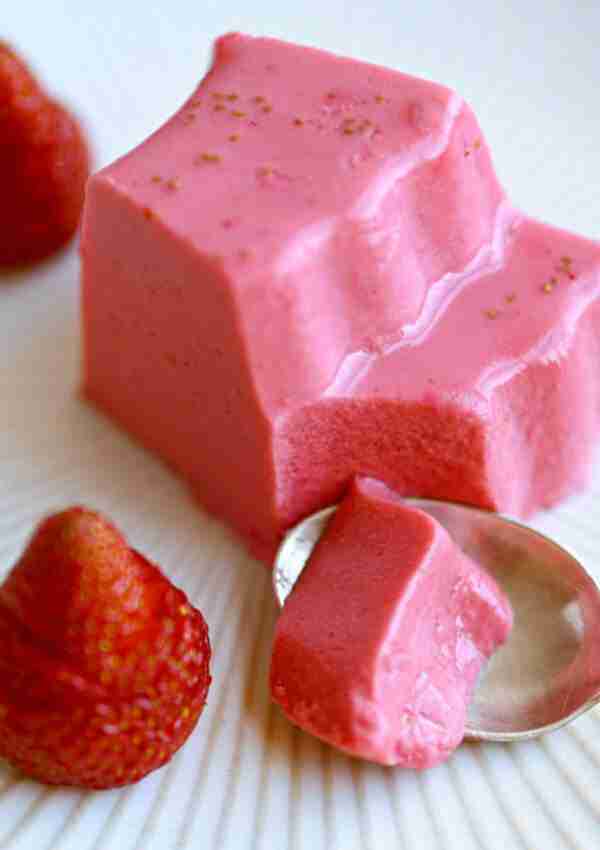 Strawberry Milk Jello Recipe with Real Strawberries