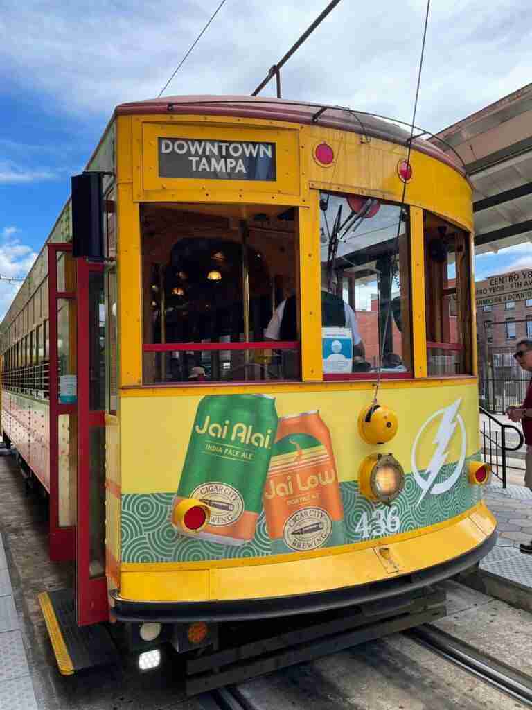 The Tampa trolley that takes you to historic Ybor City.