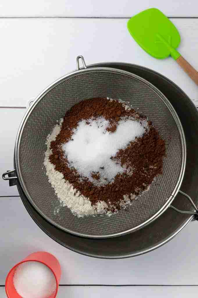 Step 2 to make German Black Forest Gateau or (Schwarzwälder Kirschtorte)