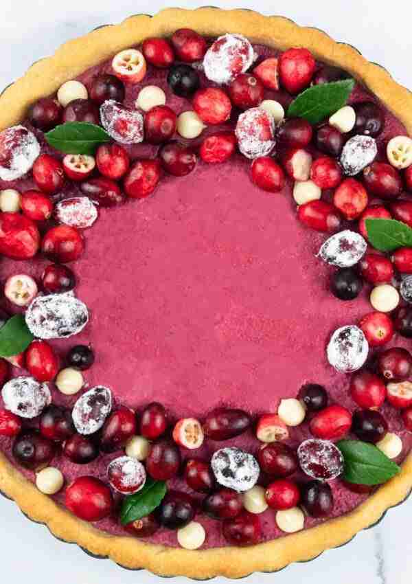 NYT Cranberry Curd Tart with Almond Crust: A Keto Cranberry Tart Recipe