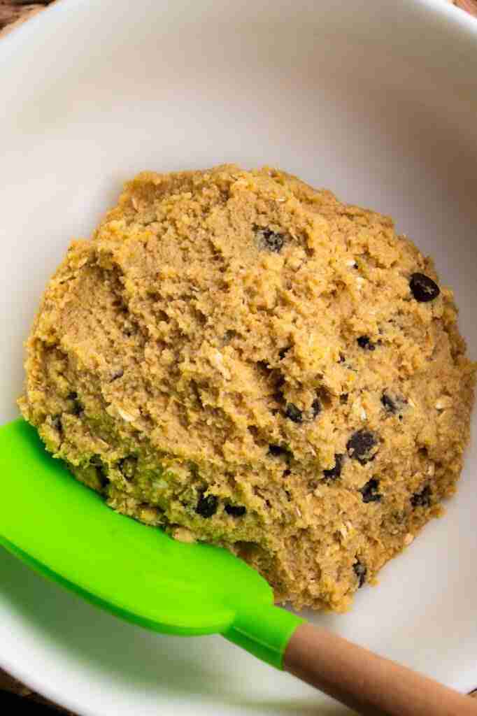 A step in this keto cookies recipe.