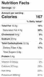 Nutrition for Vegan Peanut Butter Chocolate Chip Cookies.