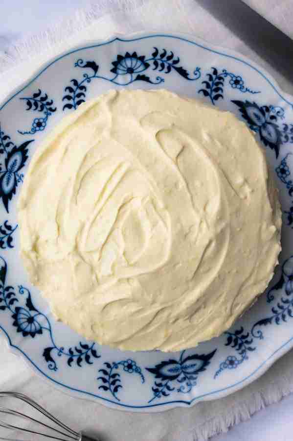 A step in the recipe: Remove the springform pan.