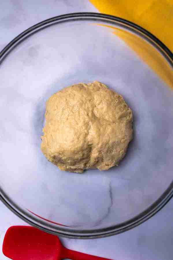 A step in this German dessert: Put the dough in an oiled bowl to rise.