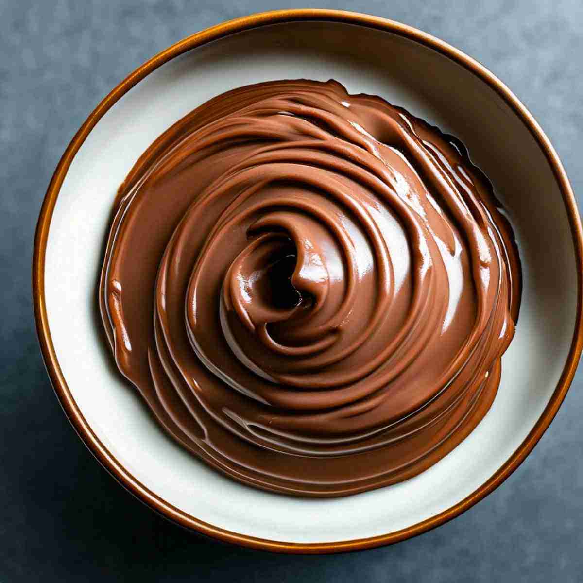 The healthy sugarfree vegan ganache in a bowl.
