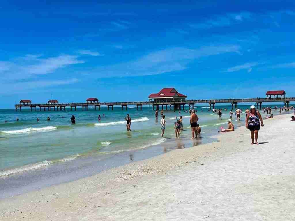 Pier 60 at Clearwater Beach in Florida, as featured in the article entitled Can You Drive on Clearwater Beach?