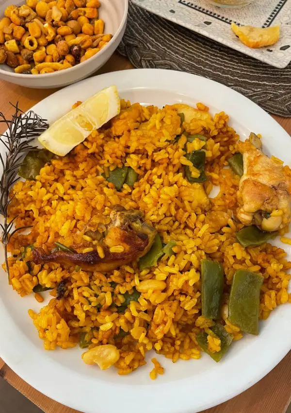 Valencian paella in El Palmar Valencia Albufera.