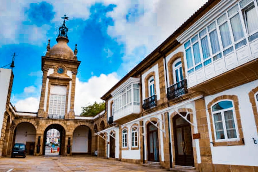 The entrance to the Military Arsenal in Ferrol, Galicia.