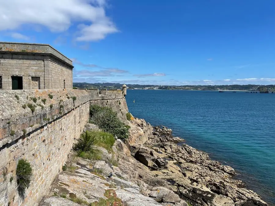 San Felipe Castle in Ferrol Galicia, Spain.