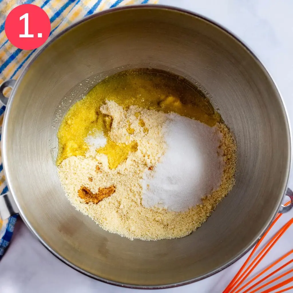 Step 1 in this keto, gluten free tart recipe.
