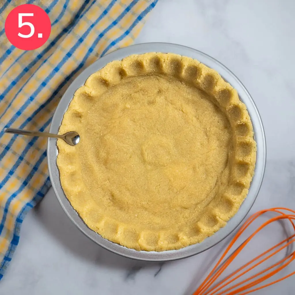 Step 5 in this dairy free, gluten free tart recipe.