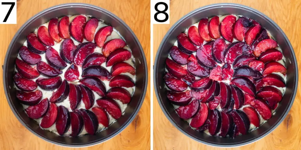 Steps 7 and 8 to make this dessert recipe.