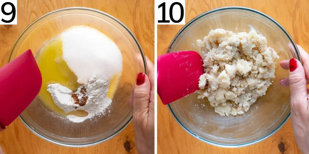 Steps 9 and 10 to make this German dessert recipe.