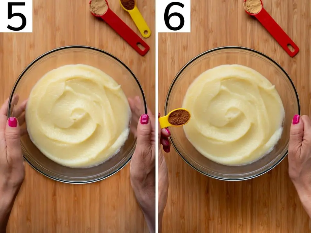 Steps 5 and 6 to make this vegan recipe.