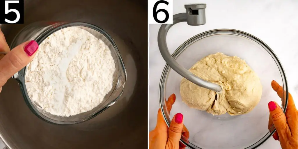 Steps 5 and 6 to make this vegan pie recipe.