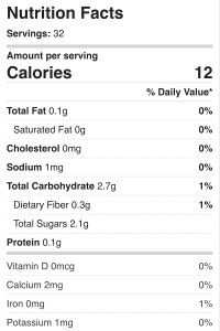 Nutrition facts about this vegan, sugar free pumpkin butter recipe.