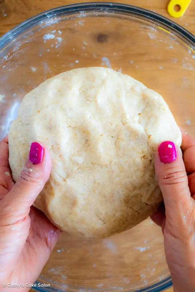 A step in this vegan gluten free tart crust recipe.