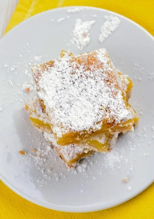 Healthy Gluten Free Lemon Bars – EASY Recipe