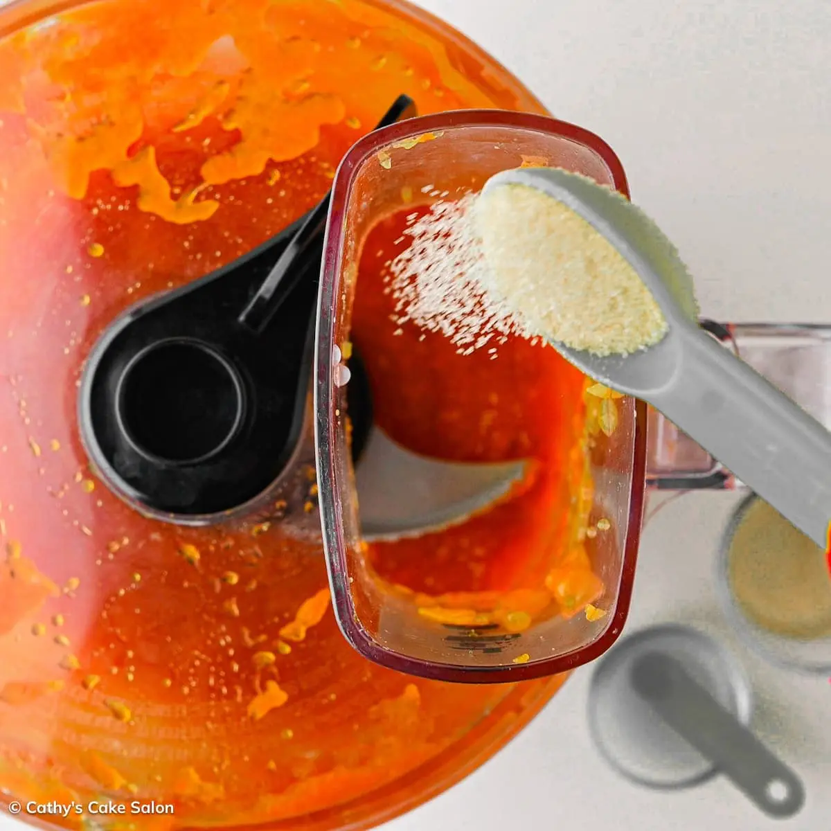 Step 5 in this recipe: Add sugar or monk fruit sweetener.