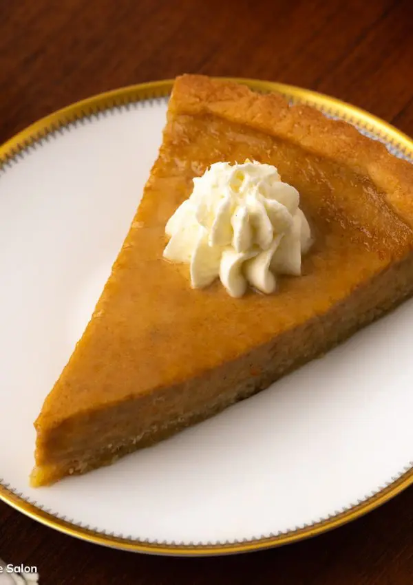 Persimmon Custard Tart Recipe with Almond Flour Crust