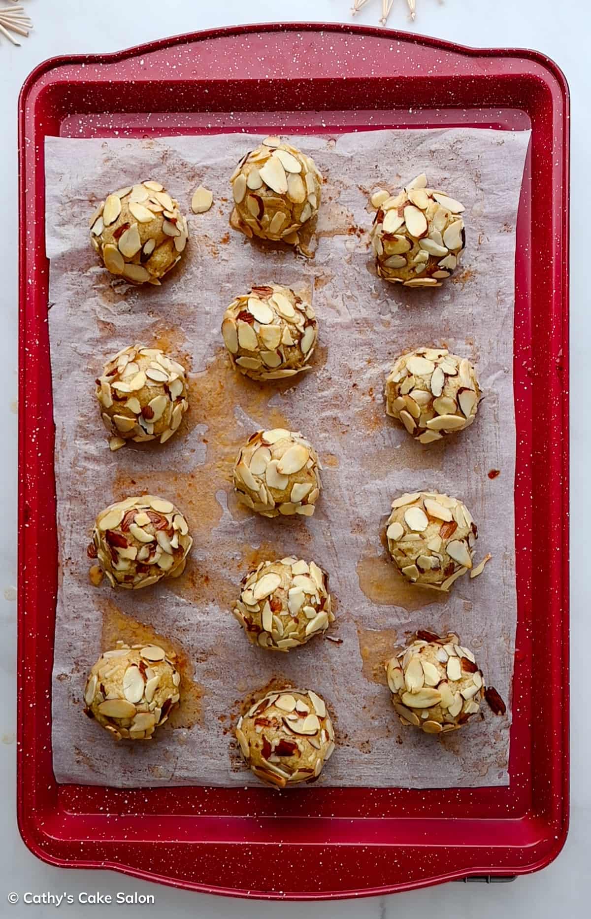 Fresh out of the oven: A platter of boozy, gluten free almond flour cookies.