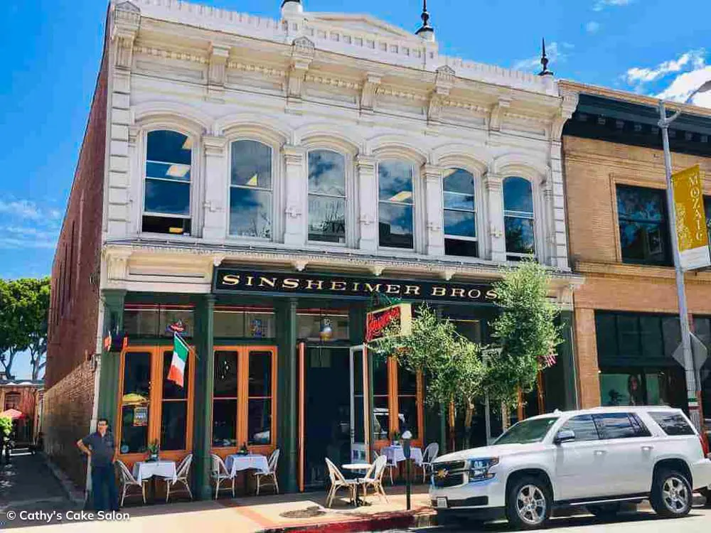 Hidden gems in San Luis Obispo include SLO restaurants such as Guiseppe's Cucina Rustica in the historic Sinsheimer Bros building. It is one of the best San Luis Obispo restaurants.