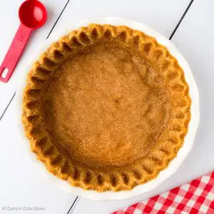 An almond flour graham cracker pie crust.