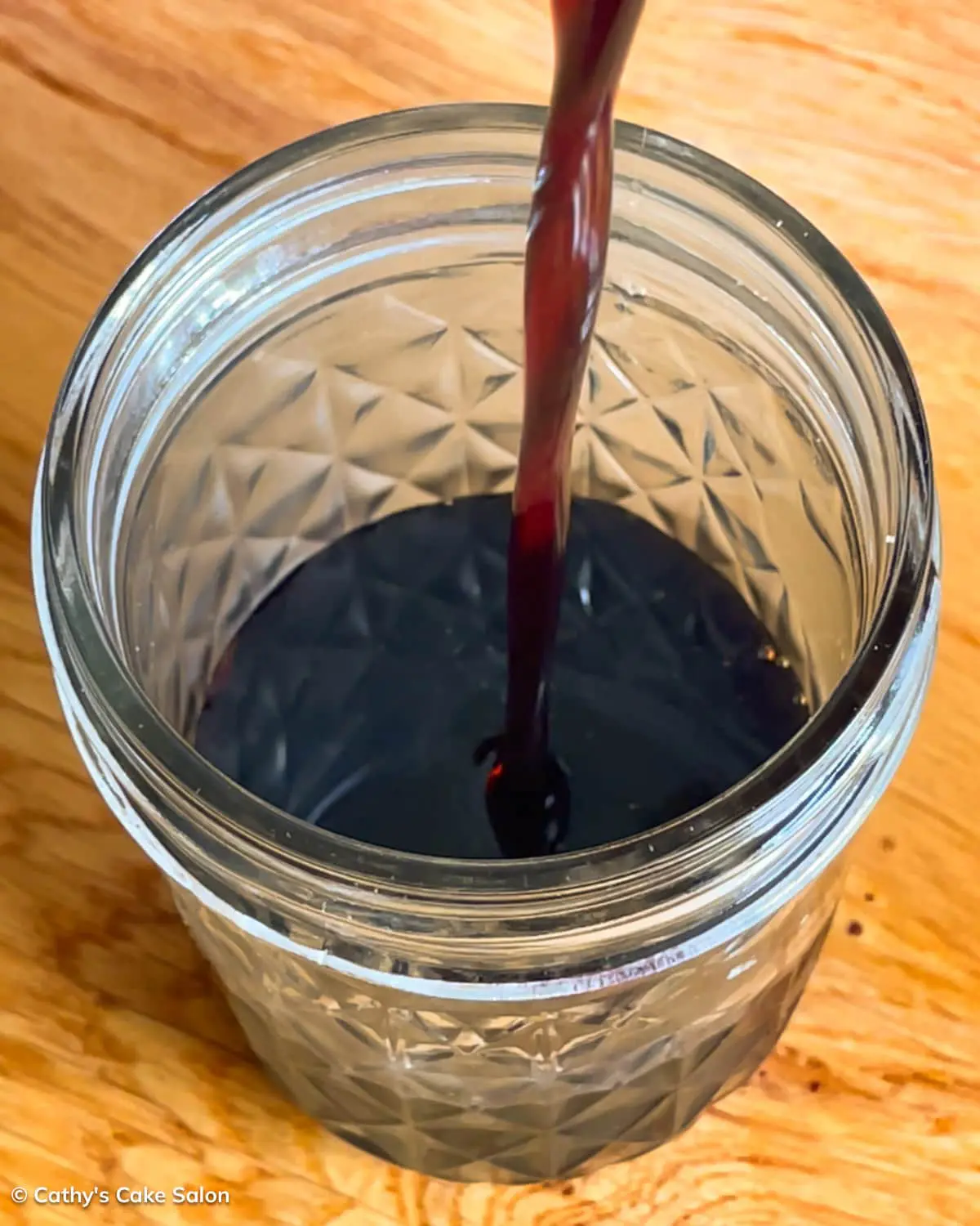 A step in the black cake recipe: The burnt sugar.