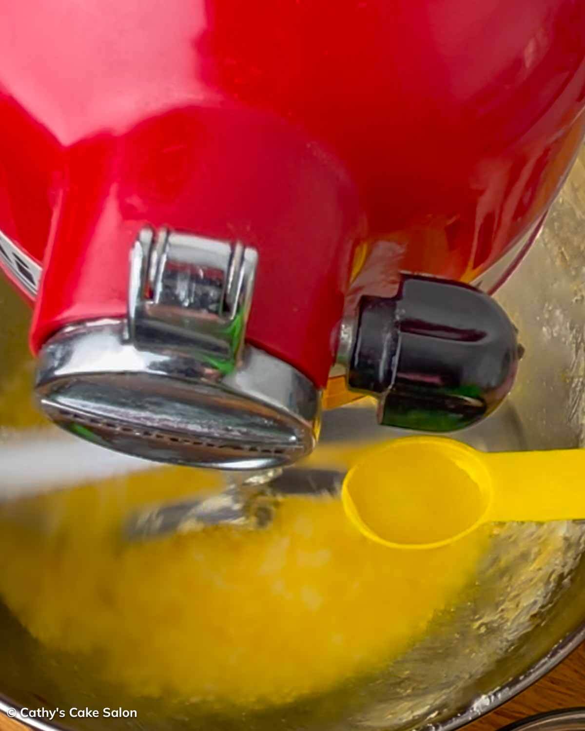 Step 5 to make this Caribbean cake recipe: Add the almond extract.