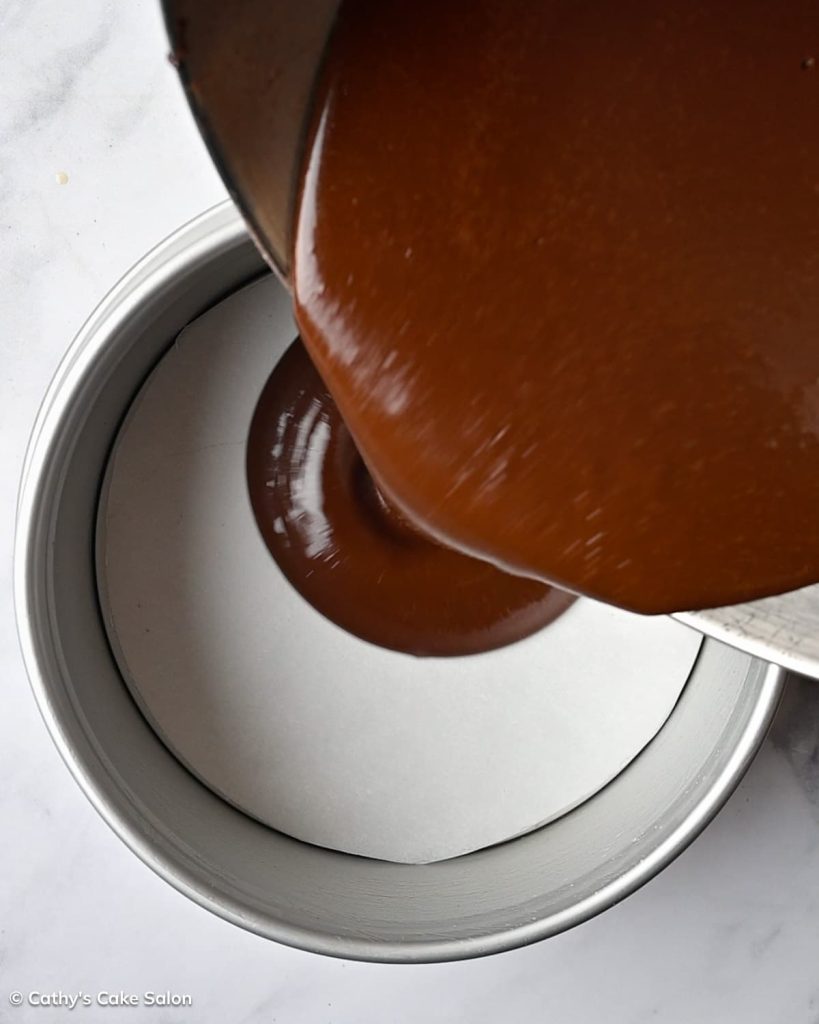 Step 6 to make the recipe: Pour the batter in the prepared pans.