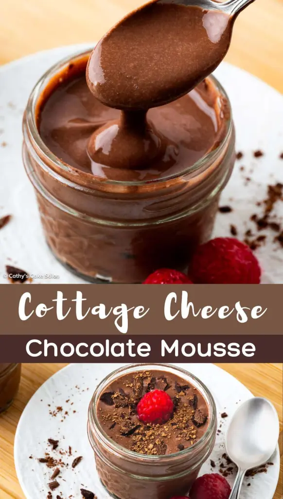 The Pinterest banner for this healthy dessert recipe.