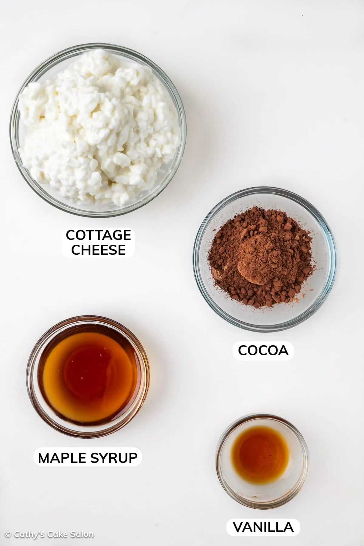 These are the 4 ingredients in this recipe.