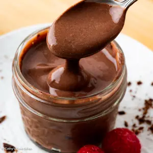 The creamy texture of cottage cheese chocolate mousse.