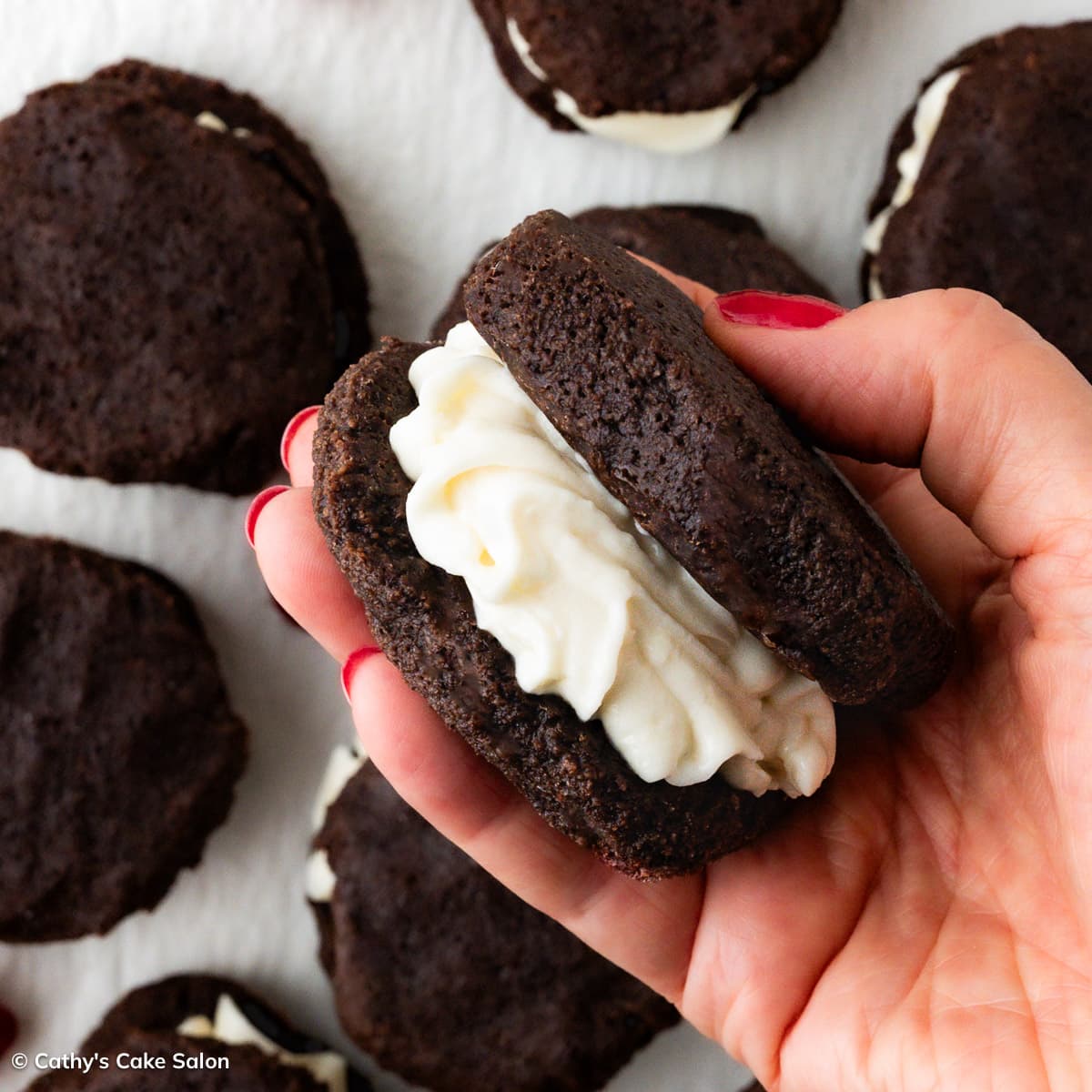 A low carb keto whoopie pie.