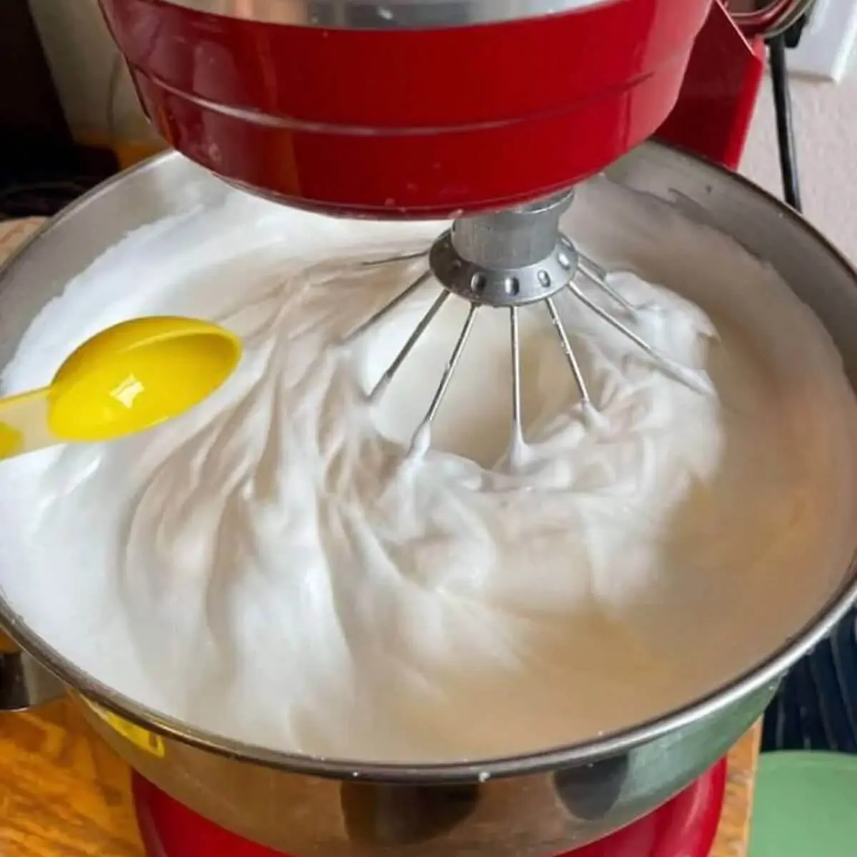 A step in the recipe: Whip up a gorgeous, glossy meringue.